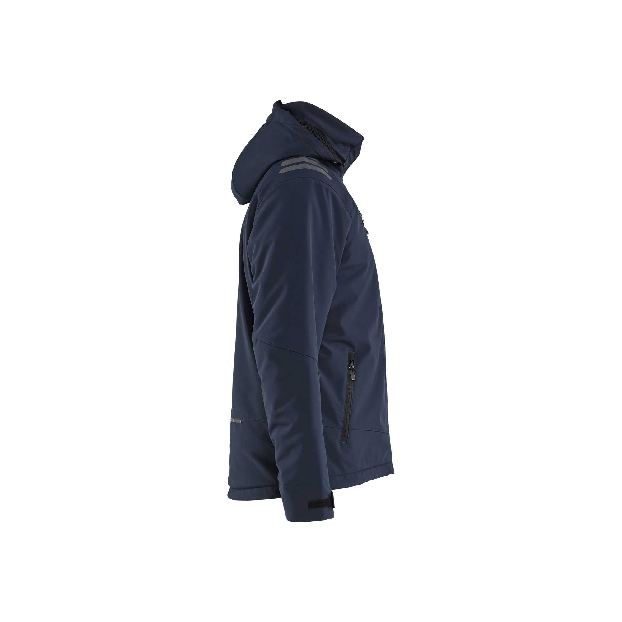 BLAKLADER 47502513 Lightweight Lined Winter Jacket Softshell Hi Vis Reflective Softshell Work Jacket MEN - Waterproof